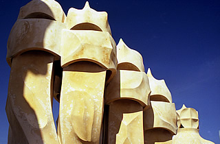 On the roof of Casa Milà