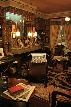 Sherlock Holmes' sitting room in the Meiringen Museum
