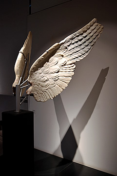 marble wings sculpture Palatine Museum