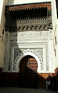 The entrance to the Nejjarine Fondouk