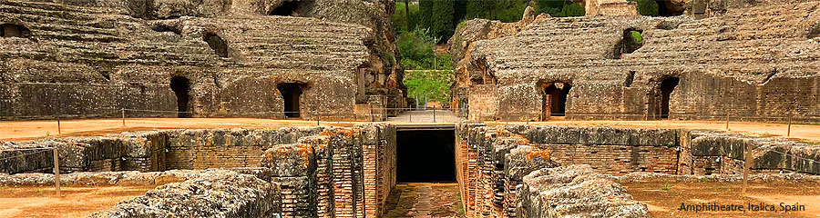 The amphitheatre, Italica, Spain
