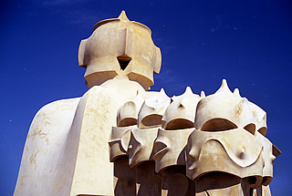 On the roof of Casa Milà