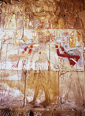 Defaced image of Hatshepsut, Temple of Karnak.
