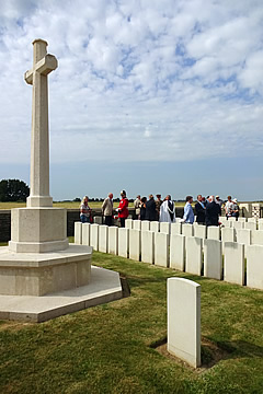 Serre, rededication Service for Lieutenant Charles Stonehouse