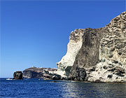 Cliffs on the south coast of Santorini