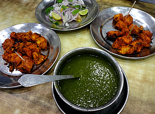 Mumbai street food kebabs