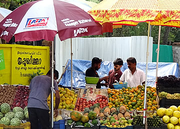 roadside fruit stall