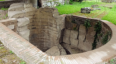 water cistern, palatine hill