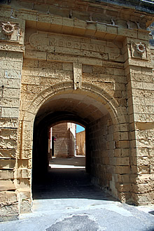 street in the Gozo  citadel