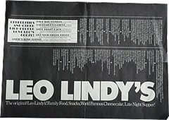 Leo Lindy's New York