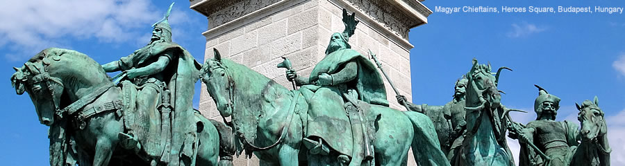 Magyar Chieftains, Heroes Square, Budapest, Hungary