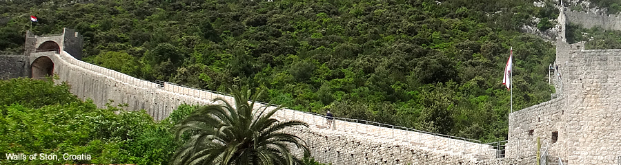 The Silk Route - World Travel: Croatia: Klis and Trogir Walls of Ston